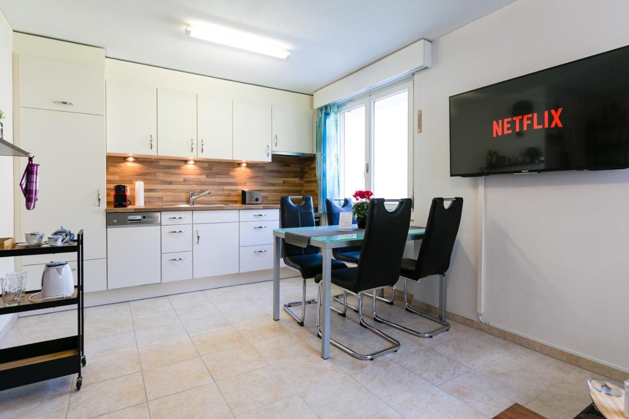 Spirit Apartments - Studio 1 - Kueche - Parkplatz Engelberg Bagian luar foto